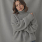 Women's Oversized Sweater | Soft Knit Turtleneck, Relaxed Fit 5