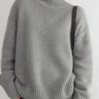 Women's Oversized Sweater | Soft Knit Turtleneck, Relaxed Fit 8