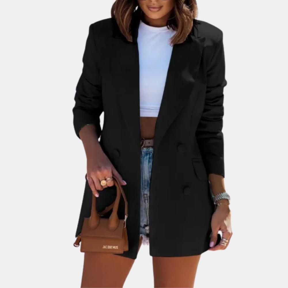 Women's Pink Blazer | Elegant Mid-Length Design, Versatile Fit 1