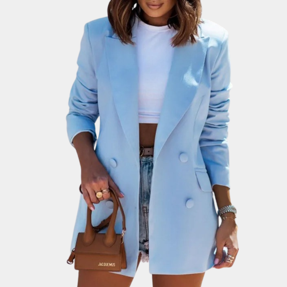 Women's Pink Blazer | Elegant Mid-Length Design, Versatile Fit 3