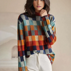 Women's Plaid Sweater | Soft Knit, Elegant Fit, Versatile Design 1