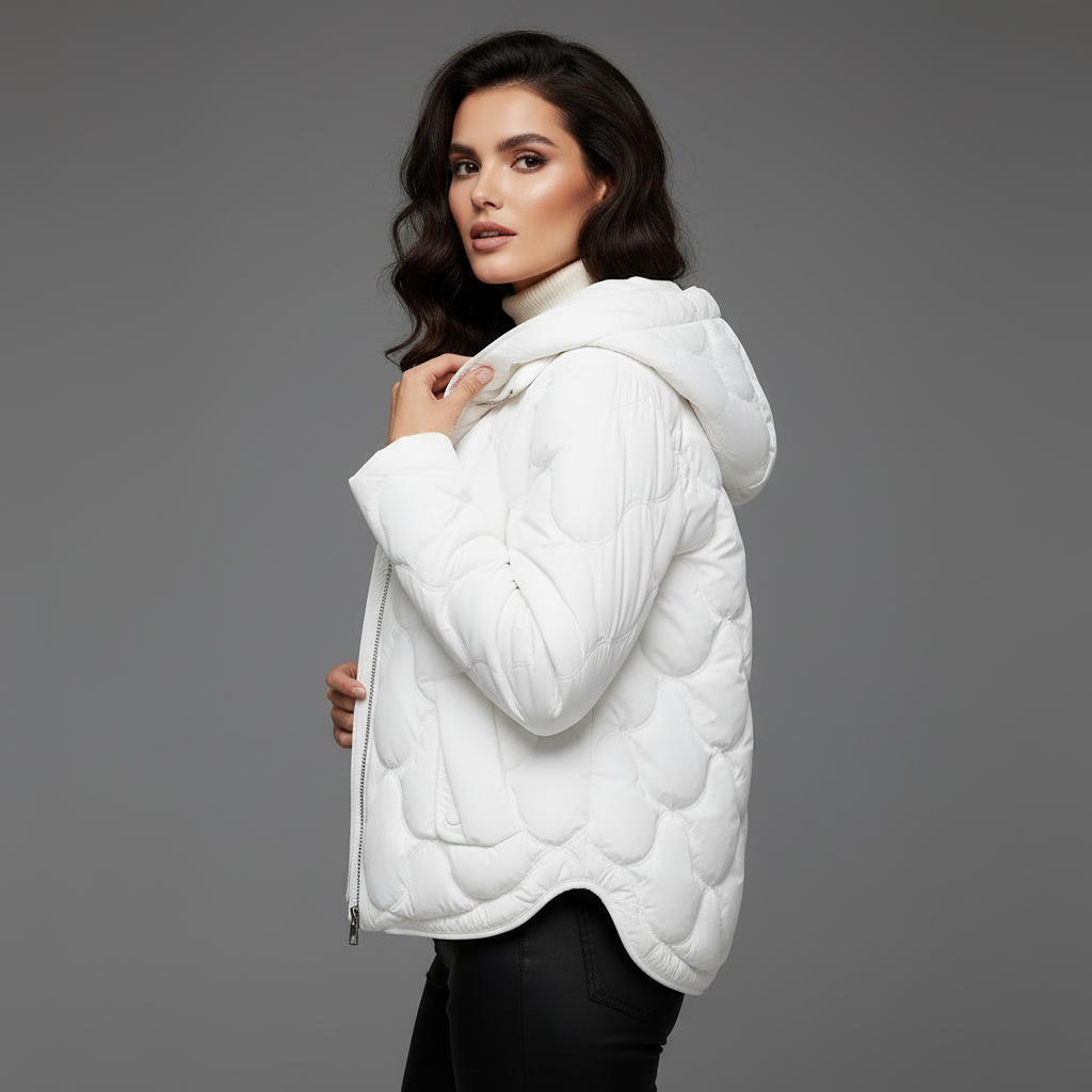 Women's Puffer Jacket | Quilted, Hooded, Lightweight Insulation 5