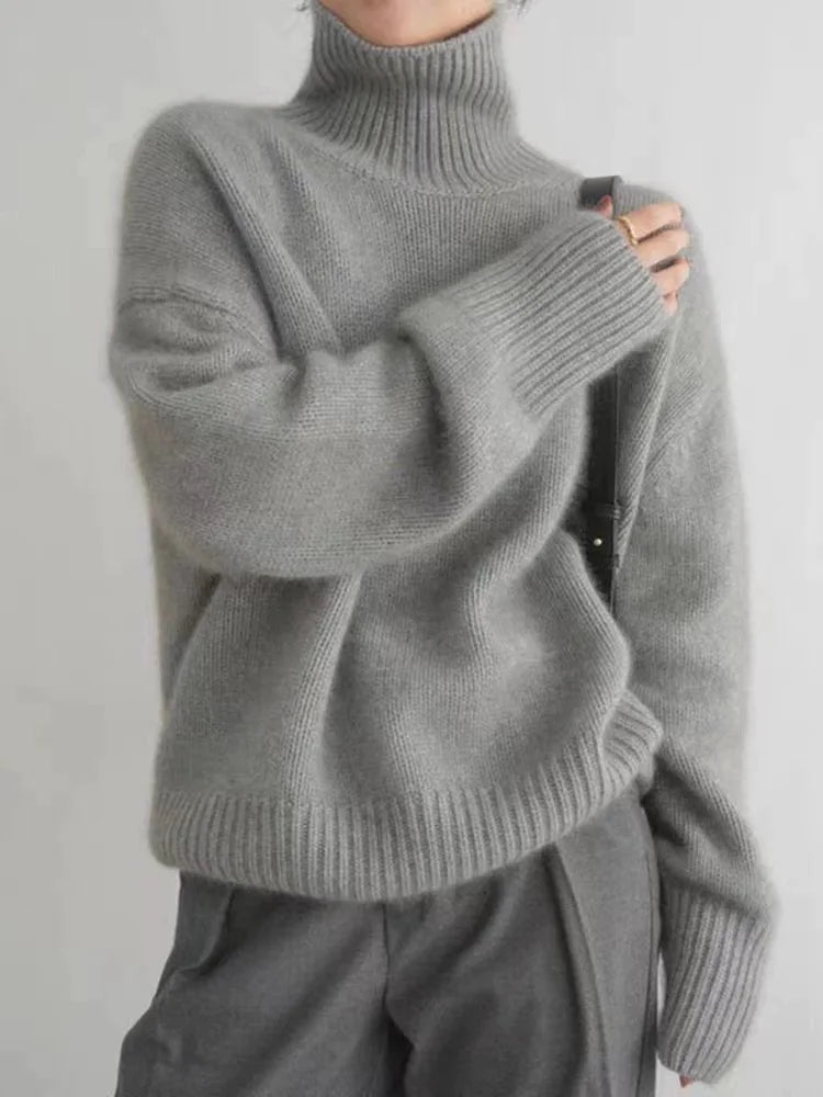 Women's Pullover Sweater | Soft Turtleneck, Elegant Winter Style 2