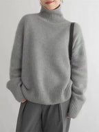 Women's Pullover Sweater | Soft Turtleneck, Elegant Winter Style 3