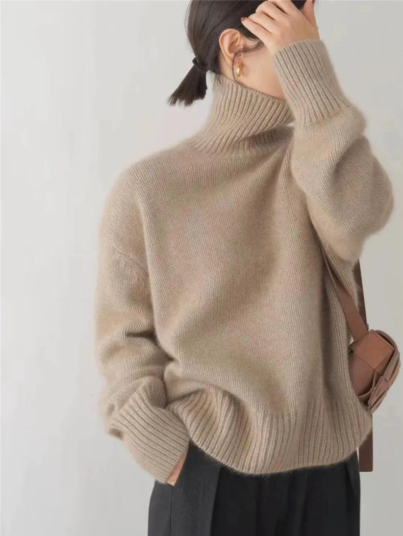 Women's Pullover Sweater | Soft Turtleneck, Elegant Winter Style 4