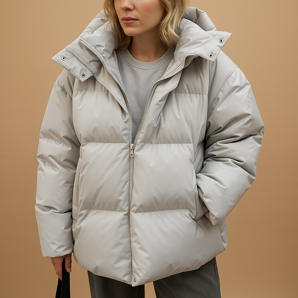 Women's Quilted Winter Jacket | Oversized, Water-Repellent Coat with Hood 1