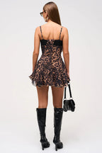 Women's Summer Dress | Leopard Print High-Waist Mini Camisole 3