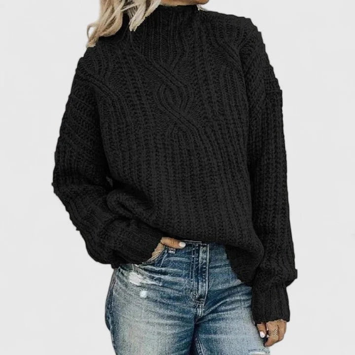 Women's Sweater | Cable Knit, Relaxed Fit, Versatile Style 1