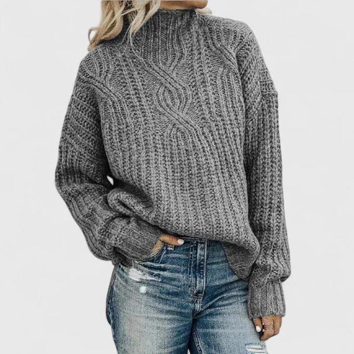 Women's Sweater | Cable Knit, Relaxed Fit, Versatile Style 2