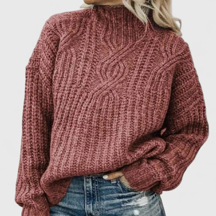 Women's Sweater | Cable Knit, Relaxed Fit, Versatile Style 3