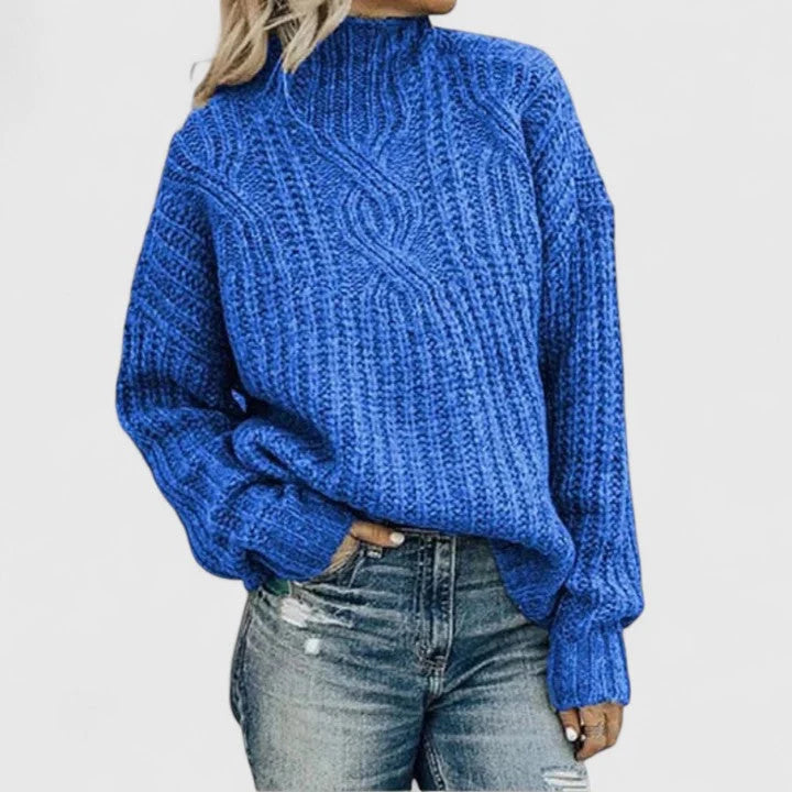 Women's Sweater | Cable Knit, Relaxed Fit, Versatile Style 4