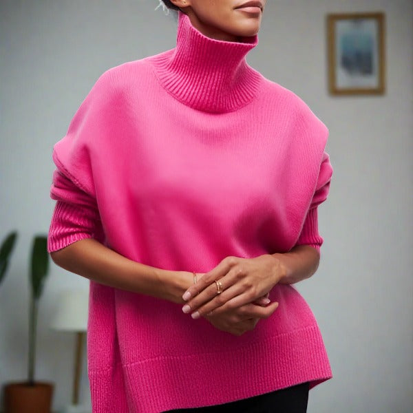 Women's Sweater | High-Neck Knit, Soft Breathable Fabric 4