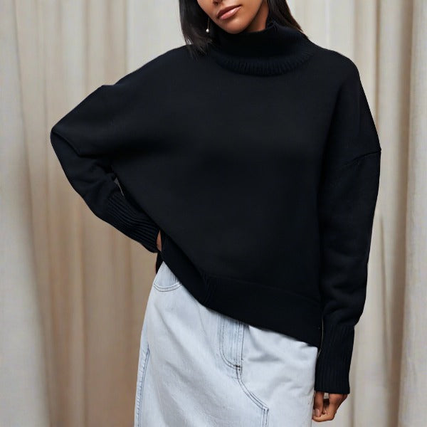 Women's Sweater | High-Neck Knit, Soft Breathable Fabric 7