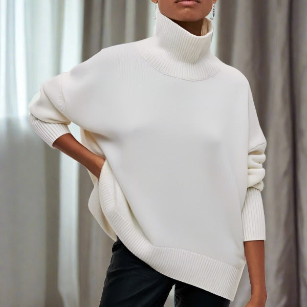Women's Sweater | High-Neck Knit, Soft Breathable Fabric 8