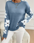 Women's Sweater | Soft Knit Floral Pattern, Comfortable Fit 3