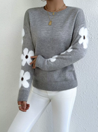 Women's Sweater | Soft Knit Floral Pattern, Comfortable Fit 4