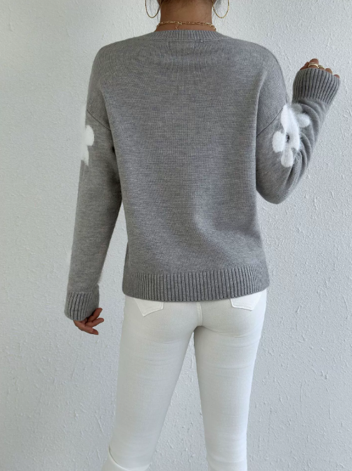 Women's Sweater | Soft Knit Floral Pattern, Comfortable Fit 5