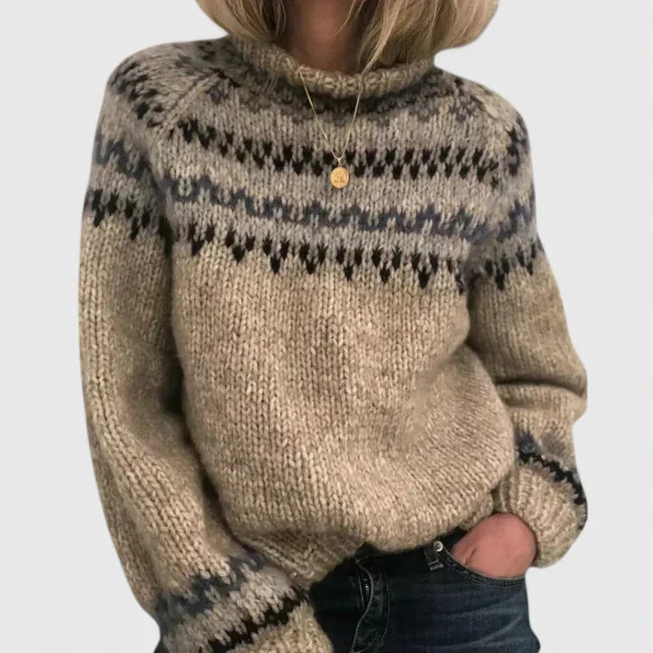 Women's Sweater | Soft Knit, Nordic-Inspired Pattern, Cozy Fit 1