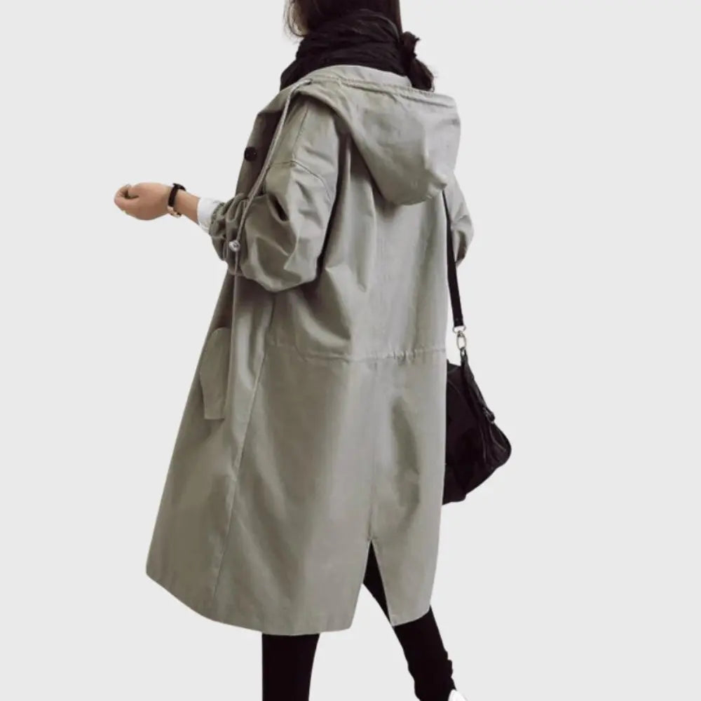 Women's Trench Coat | Waterproof, Hooded, Adjustable Belt, Long 6