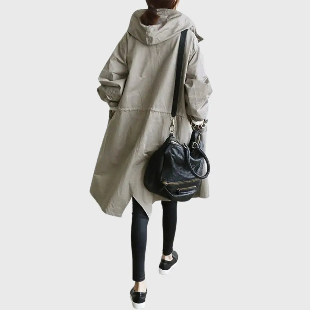 Women's Trench Coat | Waterproof, Hooded, Adjustable Belt, Long 7