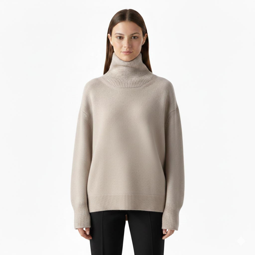 Women's Turtleneck Sweater | Soft Knit, Classic Fit for Autumn Winter 1