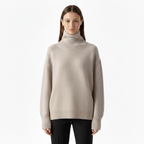 Women's Turtleneck Sweater | Soft Knit, Classic Fit for Autumn Winter 1