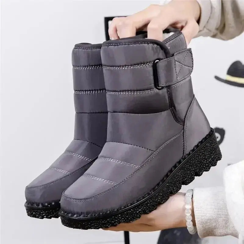 Women's Waterproof Black Ankle Boots | Quilted Design, Cushioned Comfort 3