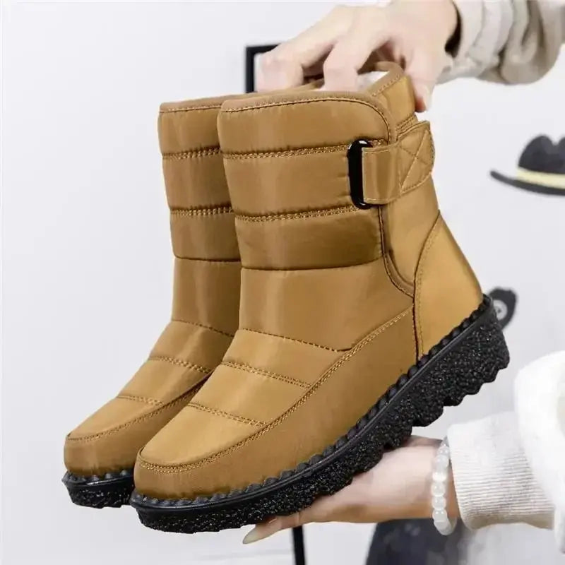 Women's Waterproof Black Ankle Boots | Quilted Design, Cushioned Comfort 4