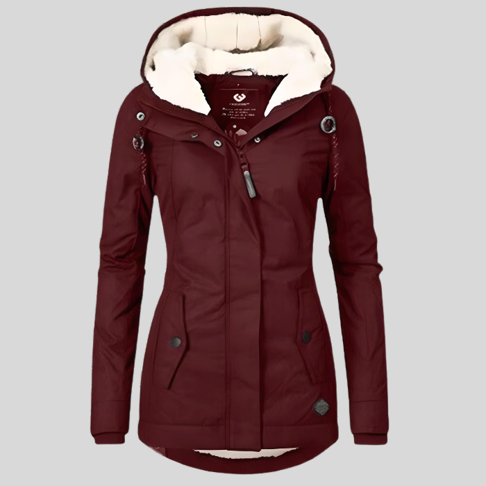 Women's Waterproof Parka Jacket | Long Design, Faux Fur Lining, Adjustable Fit 1