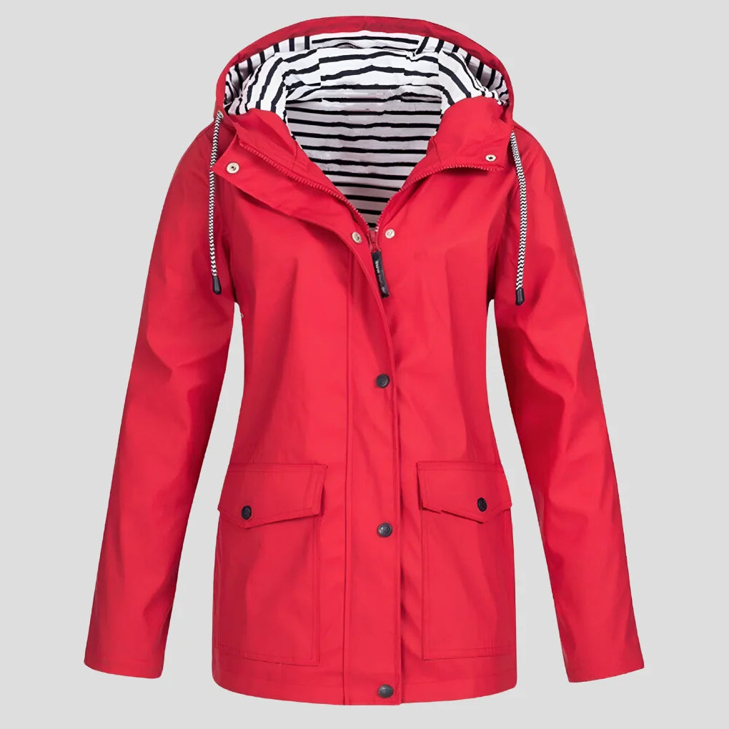 Women's Waterproof Raincoat | Hooded, Mid-Thigh Length, Zip Closure 5