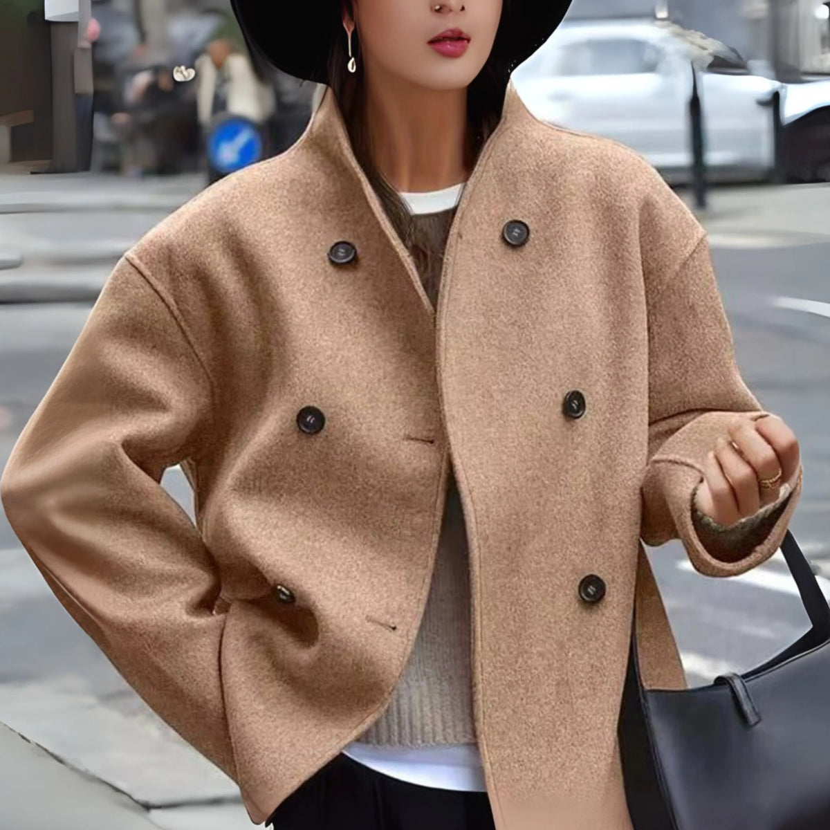 Women's Winter Coat | Cozy Long Sleeve, Stand Collar Design 6