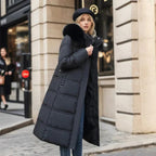 Women's Winter Coat | Fitted Silhouette with Faux Fur Collar, Water-Repellent 0
