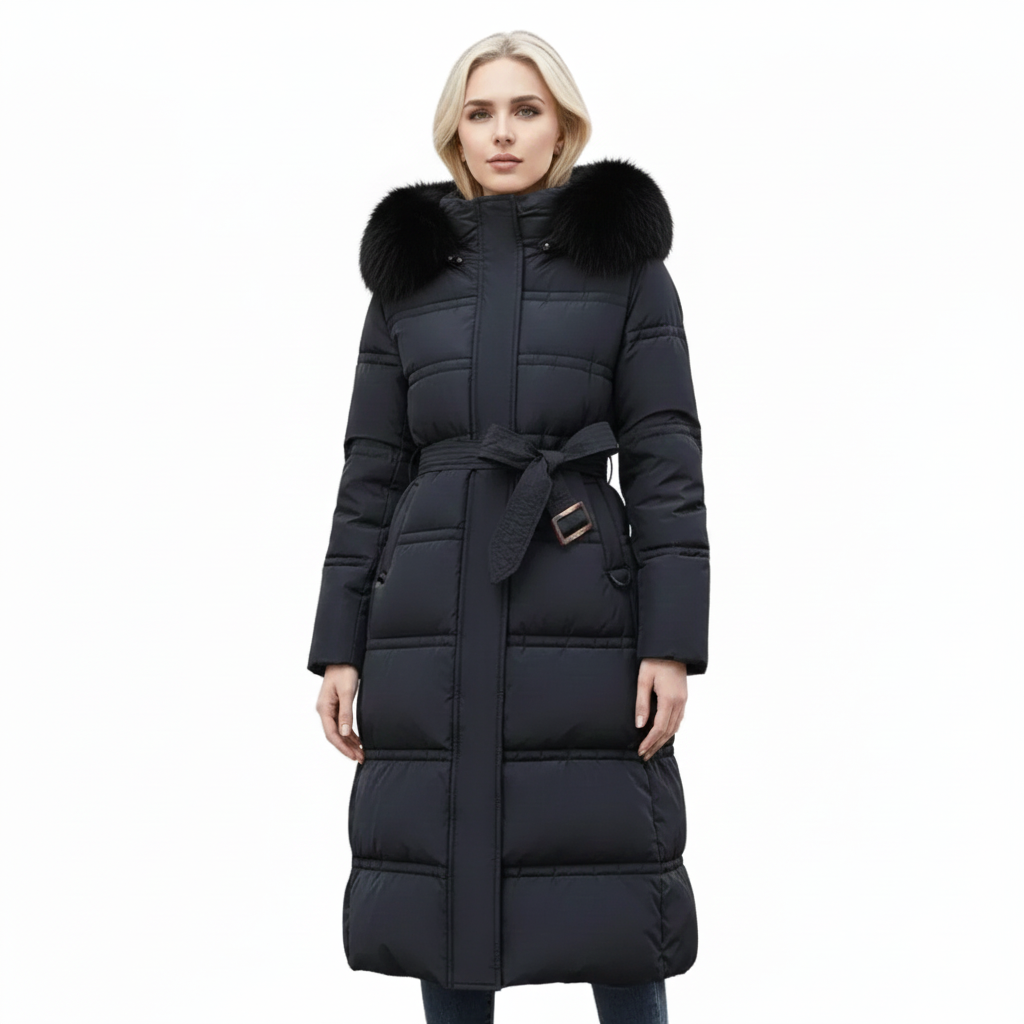 Women's Winter Coat | Fitted Silhouette with Faux Fur Collar, Water-Repellent 1