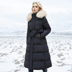 Women's Winter Coat | Fitted Silhouette with Faux Fur Collar, Water-Repellent 2