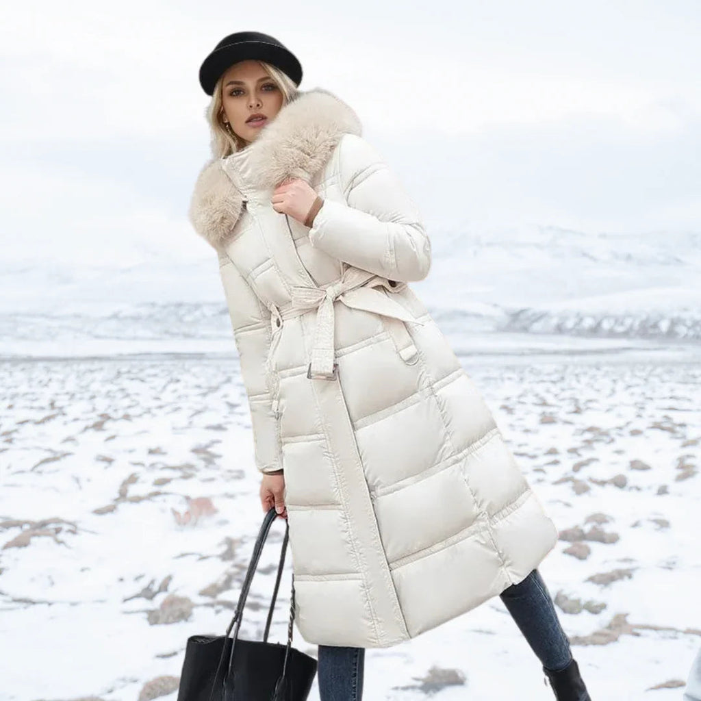Women's Winter Coat | Fitted Silhouette with Faux Fur Collar, Water-Repellent 5