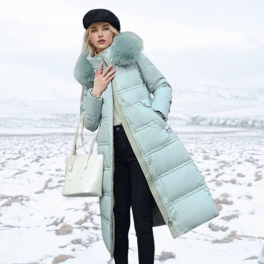 Women's Winter Coat | Fitted Silhouette with Faux Fur Collar, Water-Repellent 8