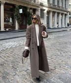 Women's Winter Coat | Oversized Double-Breasted Design, Structured Shoulders 0