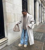 Women's Winter Coat | Oversized Double-Breasted Design, Structured Shoulders 6
