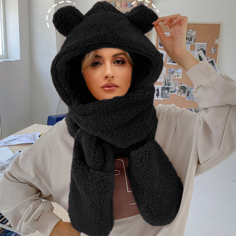 Women's Winter Hat | Plush Fleece Unicorn Design, Cozy Scarf Set 9