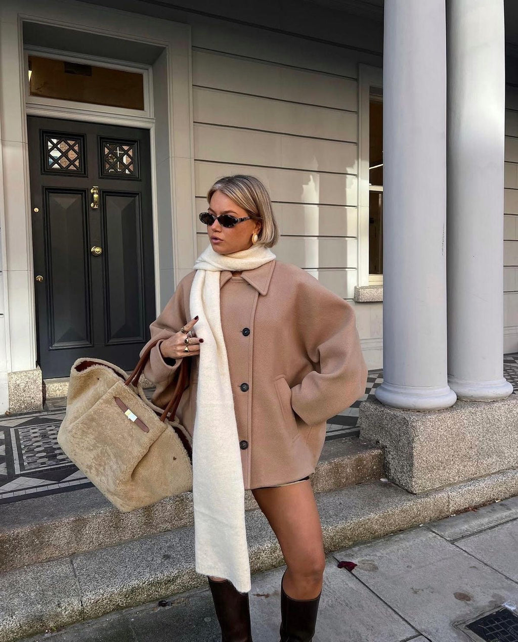Women's Wool Coat | Oversized, Warm Winter Outerwear 7